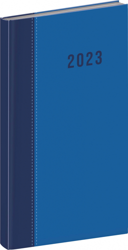 Kapesní diář Cambio 2023, modrý, 9 × 15,