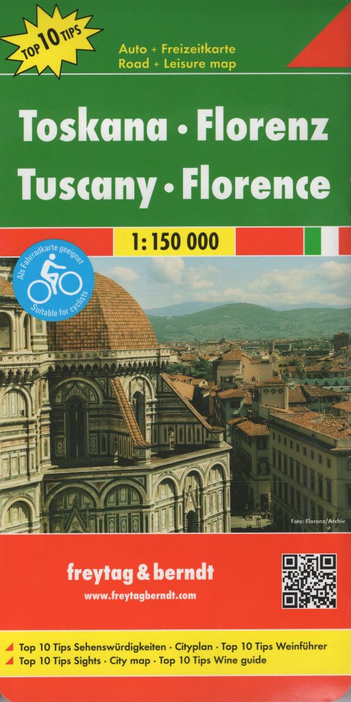 Toskásnko, Florencia 1:150 000