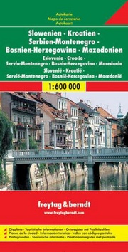 Automapa Slovinsko, Chorvatsko, Srbsko 1:600 000