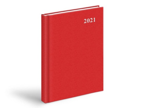 Diář 2021 D801 PVC Red