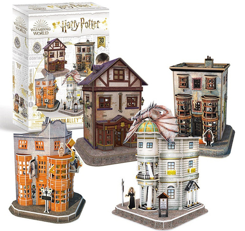 Puzzle 3D HP Příčná ulice 4v1