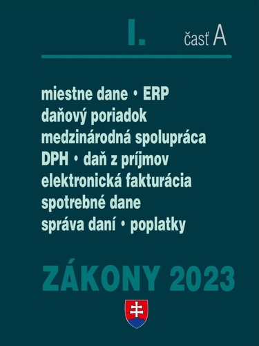 Zákony I-A/2023 – daňové zákony