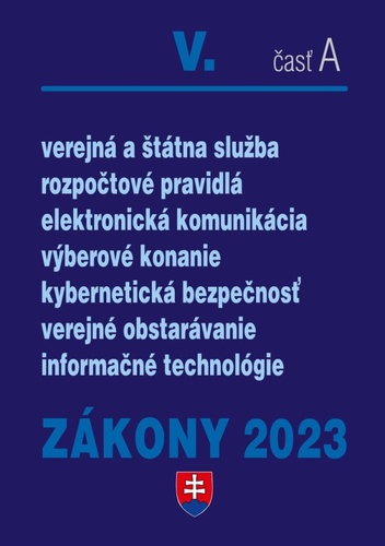 Zákony V-A/2023 – verejná správa