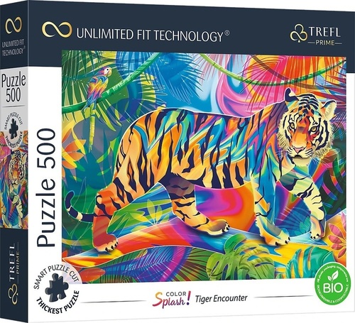 Puzzle UFT Color Splash Setkání s tygrem