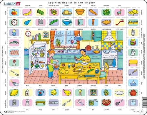 Larsen Puzzle - Learning English in the Kitchen : EN1