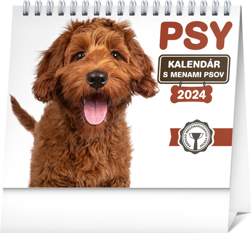 Psy s menami psov 2024 - stolový kalendár