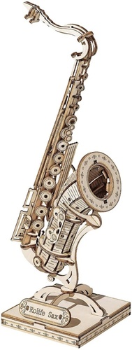 3D dřevěné puzzle Saxofon