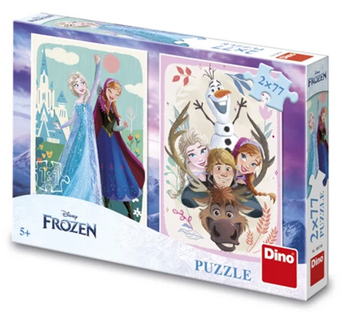 Puzzle 2x77 Frozen Anna a Elsa