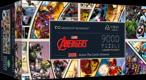 Puzzle UFT Marvel Avengers Napříč komiksovým vesmírem 9000 dílků