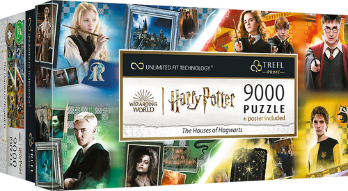 Puzzle UFT Harry Potter Bradavické koleje 9000 dílků