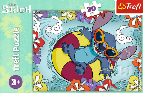 Puzzle Lilo&Stitch Na prázdninách 30 dílků