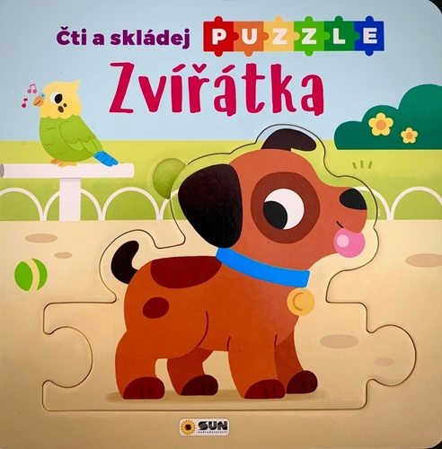 Zvířátka Čti a skládej puzzle