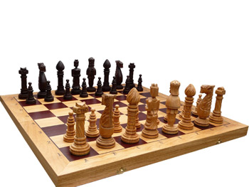 Drevené šachy - Dubové kráľovské šachy