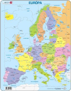 Larsen Puzzle - Európa - politická mapa : A8
