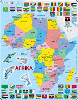 Larsen Puzzle - Afrika - politická mapa : K13
