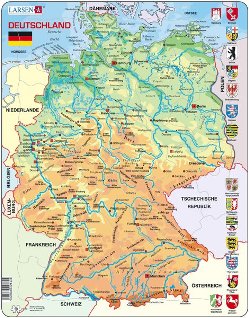 Larsen Puzzle - Nemecko - zemepisná mapa : K40