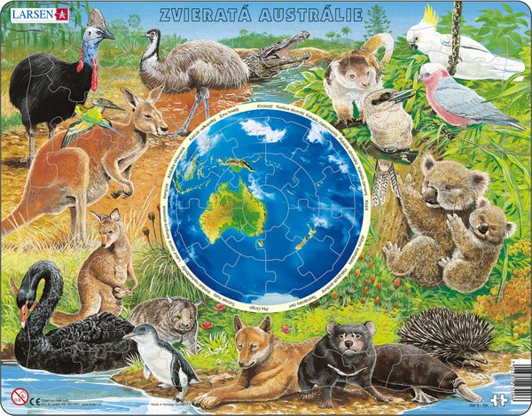Larsen Puzzle - Zvieratá Austrálie - AW6