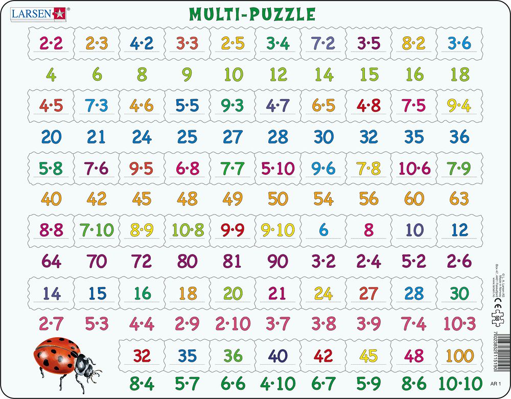 Larsen Puzzle - MultiPuzzle - Násobenie : AR1