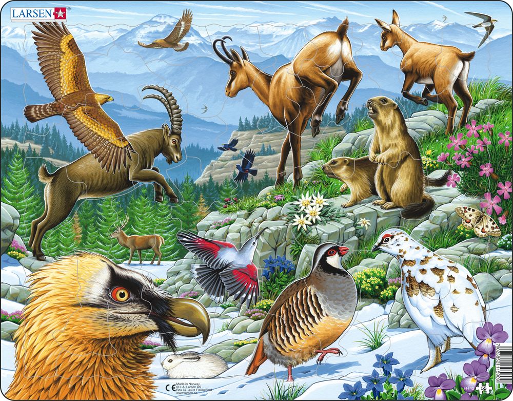 Larsen Puzzle - Zvieratá v pohoriach : FH12