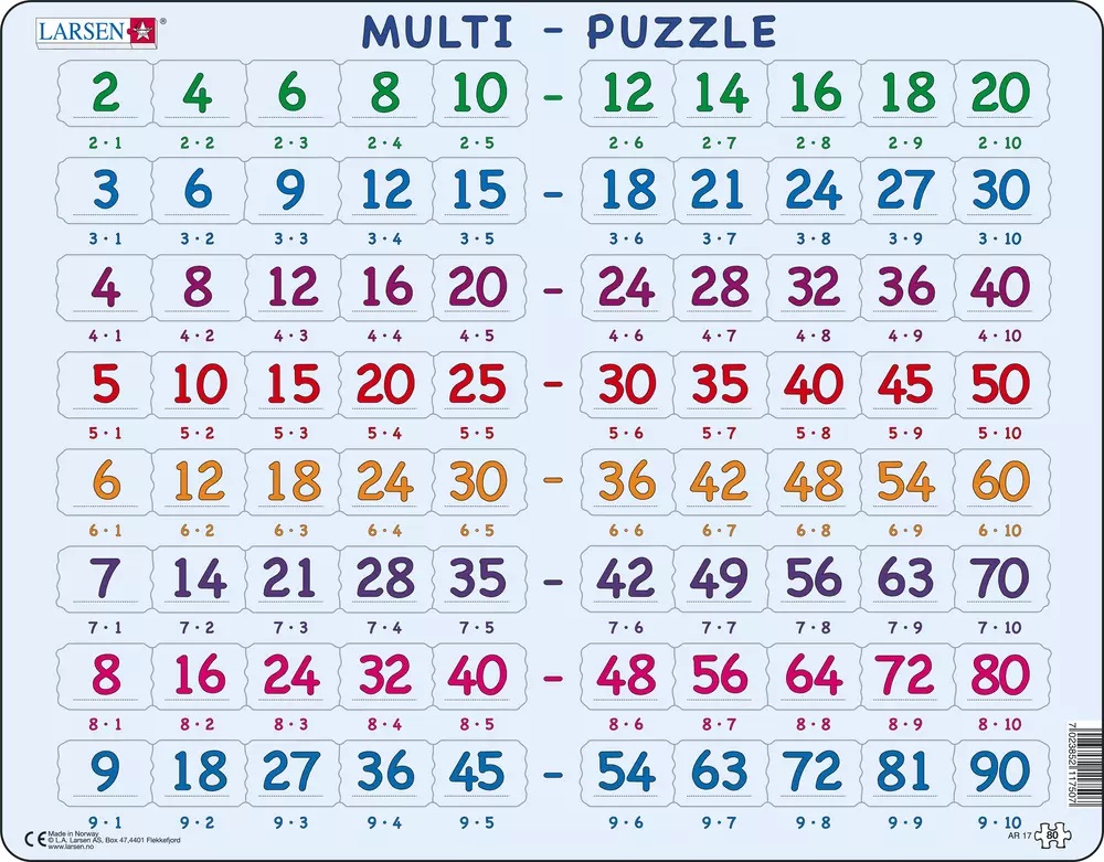 Larsen Puzzle - Násobenie : AR17