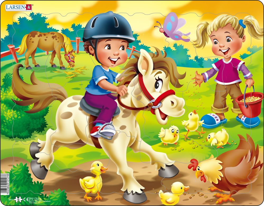 Larsen Puzzle - Deti na farme s pony : BM8