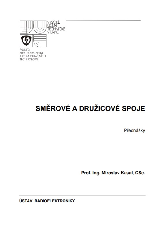 Směrové a družicivé spoje - přednášky