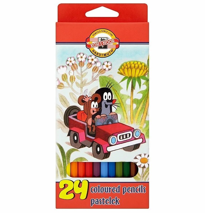 KOH-I-NOOR Pastelky Krtek 24 farieb