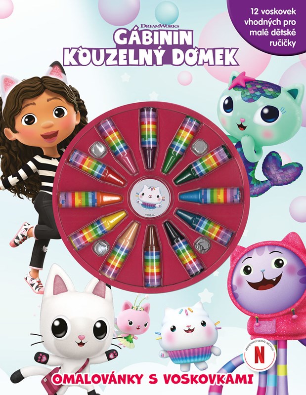 Gábinin kouzelný domek - Omalovánky s voskovkami