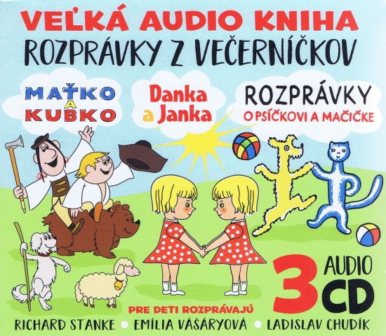 3CD-Večerníčky-Danka a Janka, Maťko a Kubko, Psíček a Mačička.