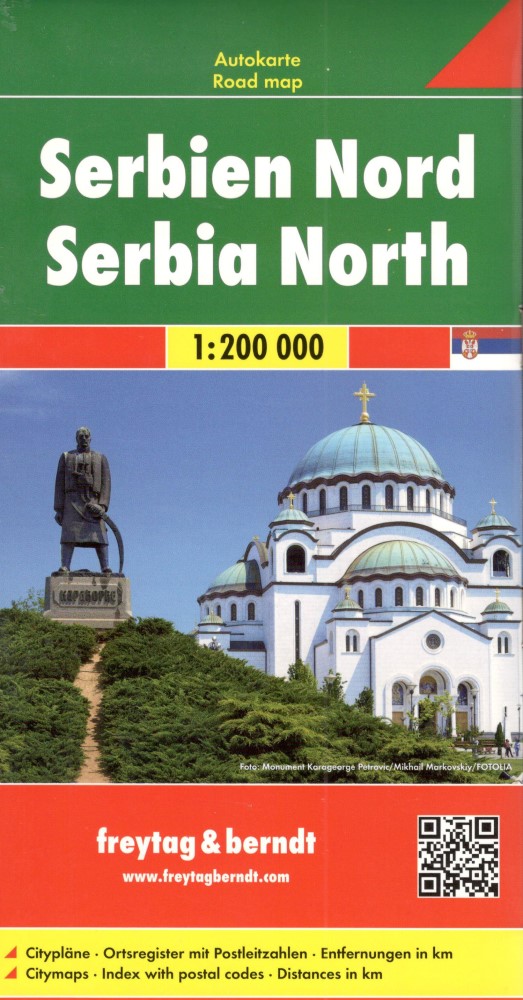 Srbsko - Sever - Automapa 1:200 000