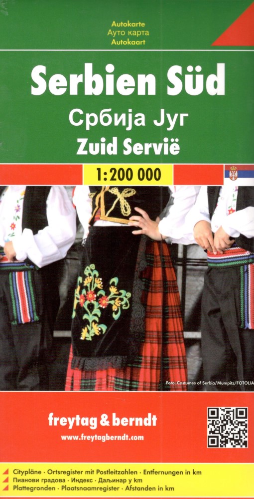 Srbsko - Juh - Automapa 1:200 000