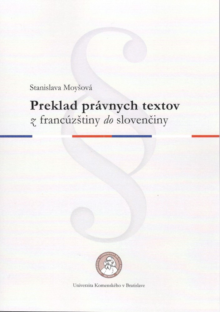 Preklad právnych textov z francúzštiny do slovenčiny