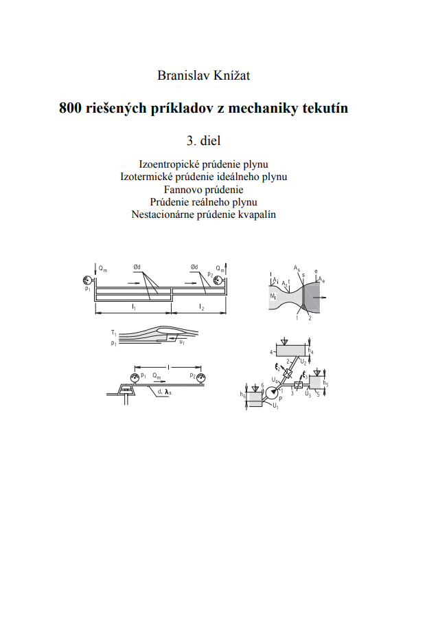 800 riešených príkladov z mechaniky tekutín. 3. diel.