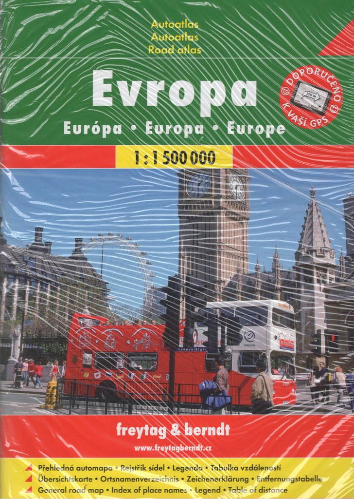 Európa autoatlas - 1:1 500 000