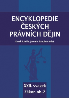 Encyklopedie českých právních dějin - XXII. svazek