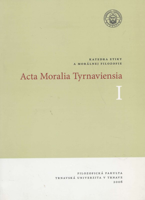 Acta Moralia Tyrnaviensia I