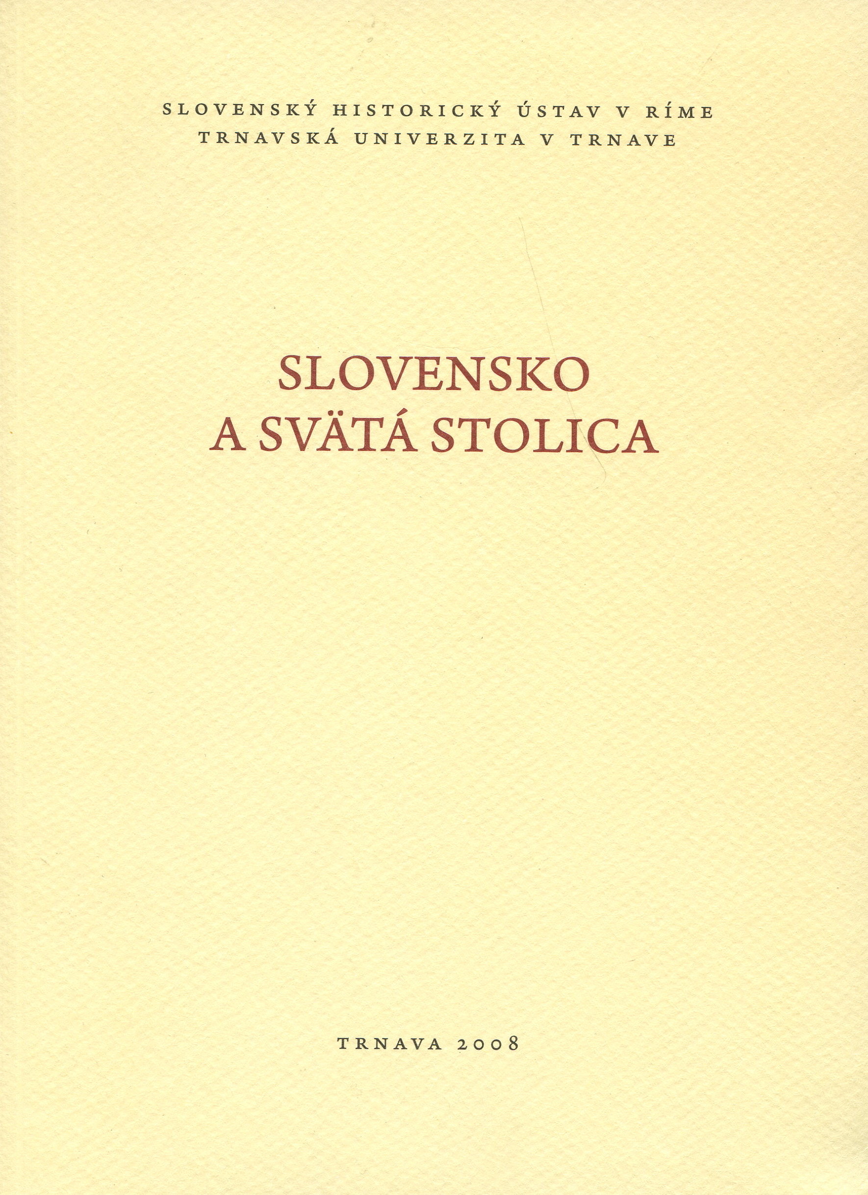 Slovensko a Svätá Stolica