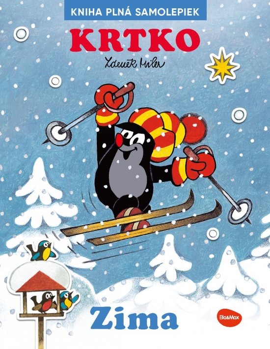 KRTKO a ZIMA - kniha samolepiek