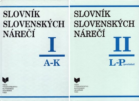 Slovník slovenských nárečí I. a II. diel