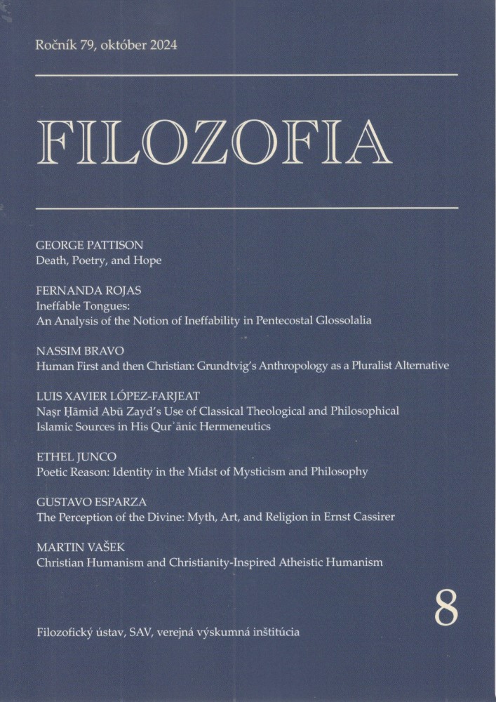 Filozofia 8/2024 ročník 79