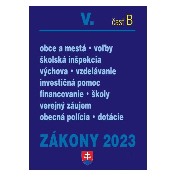 Zákony 2023 V. časť B